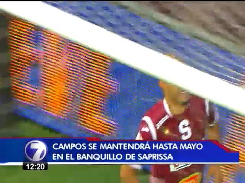 Jeaustin Campos seguirá como técnico del Saprissa para el próximo torneo