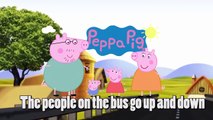 Peppa Pig Wheels on the Bus Peppa Pig Cartoon Animation Song with lyrics