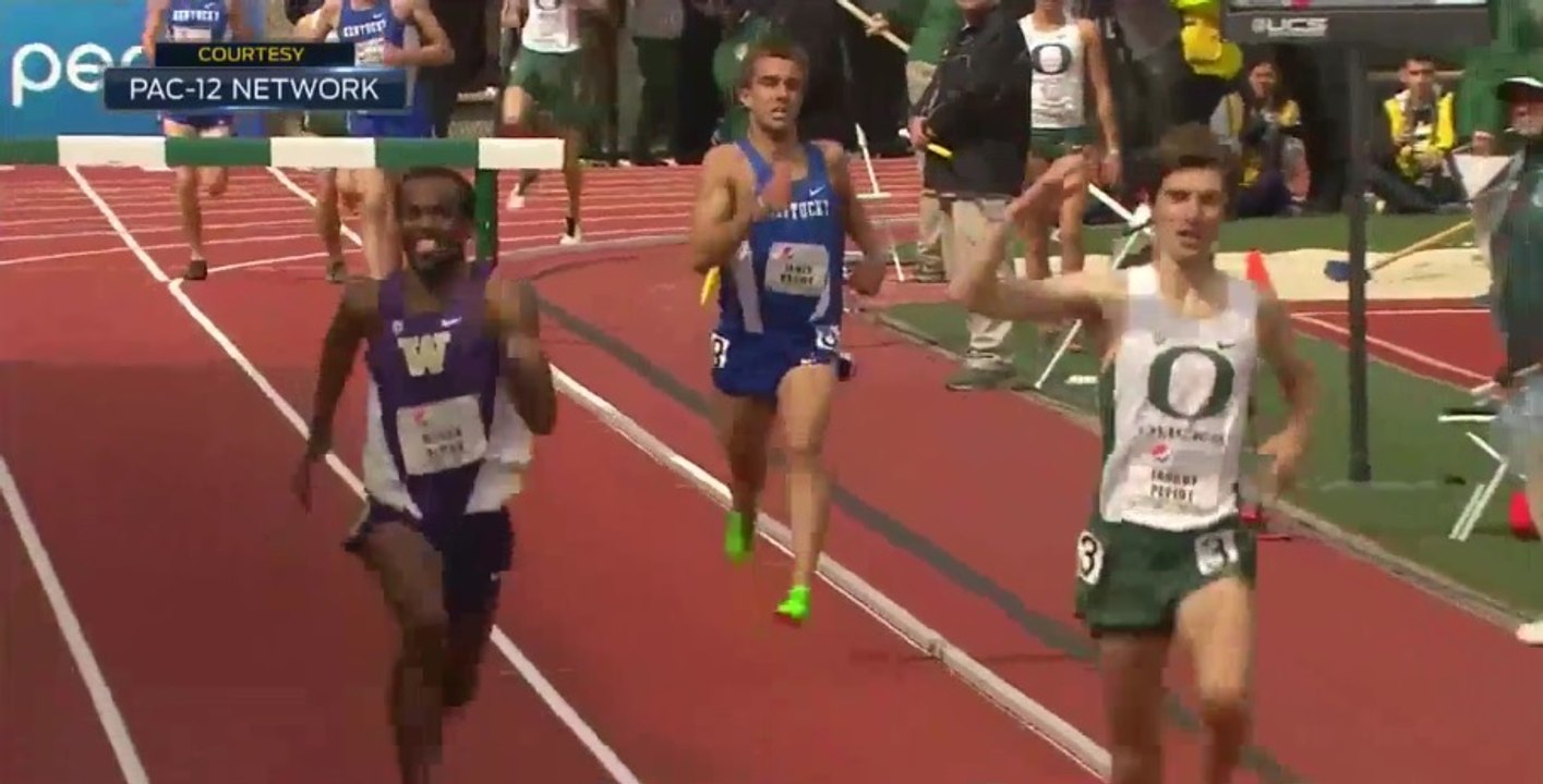 Le Français Tanguy Pepiot célèbre sa victoire bien avant la ligne et ....