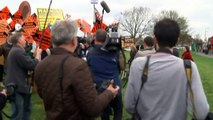 Nick Clegg visit marred by protest