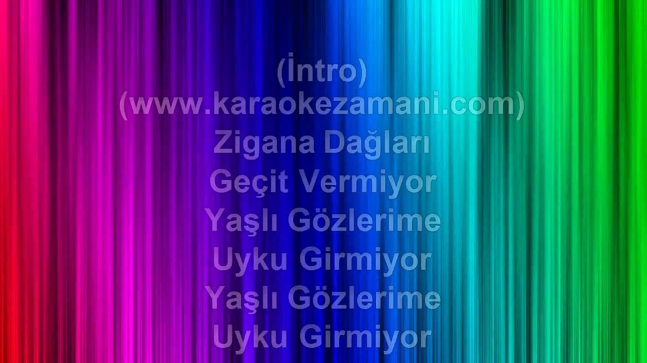 Cüneyt Şentürk - Zigana Dağları - (2012) TÜRKÇE KARAOKE