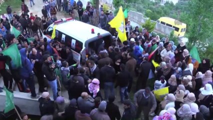 İsrail Askerleri Tarafından Öldürülen Filistinlinin Cenaze Töreni