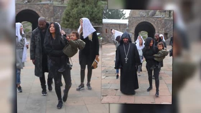 Kim Kardashian and Crew Visits a Monastery in Armenia