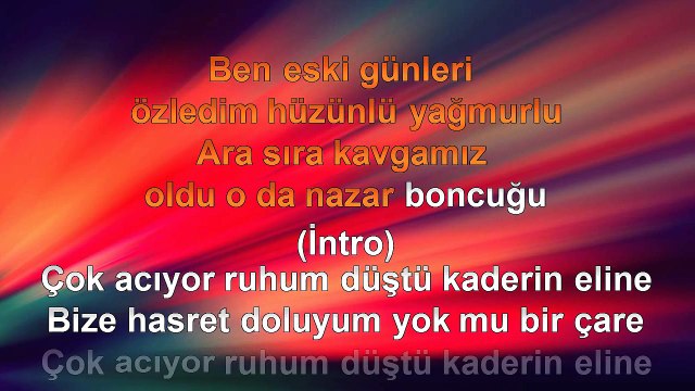 Cüneyt Tek - Nazar Boncuğu - 2011 TÜRKÇE KARAOKE