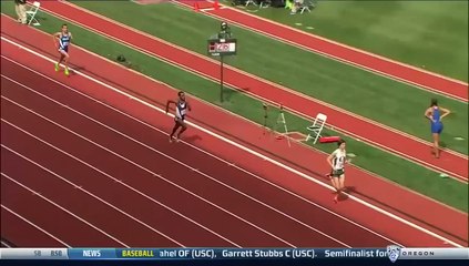 Athlétisme - Tanguy Pepiot célèbre sa victoire avec le public... et se fait doubler