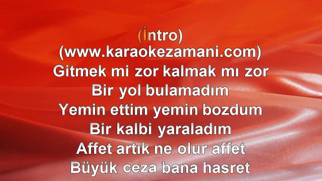 Çelik - Affet - 2003 TÜRKÇE KARAOKE