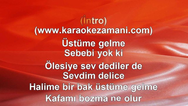Çelik - Başkasını Sevemem - 2003 TÜRKÇE KARAOKE