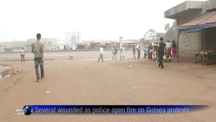 Several wounded as police open fire on Guinea protests