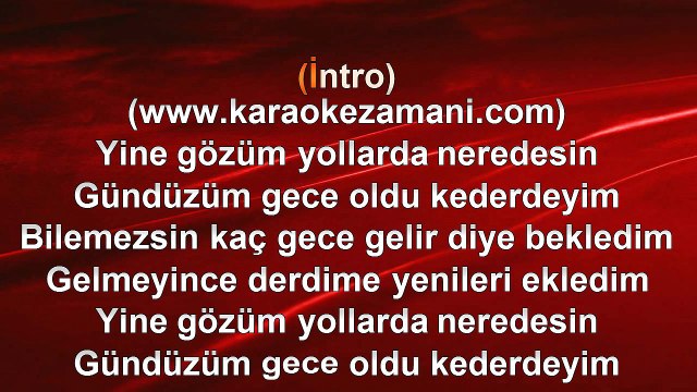 Çelik - Hercai - 1995 TÜRKÇE KARAOKE