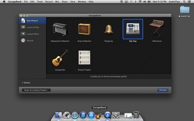 How To Open A HipHop Template In GarageBand