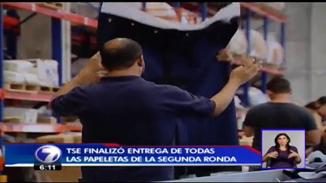 TSE finalizó entrega de papeletas para segunda ronda
