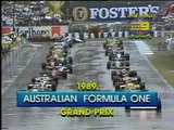 Ayrton Senna F1 1989 opening laps of rain soaked Australia