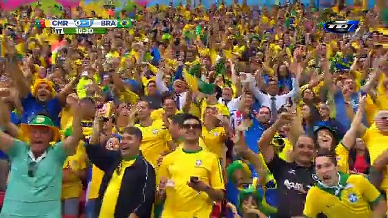 Gol Camerún 0 - Brasil 1