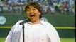 Roseanne sings the National anthem