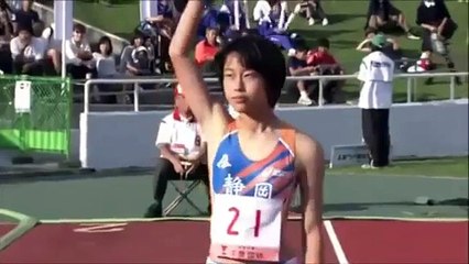 速すぎる女子中学生　陸上女子100m