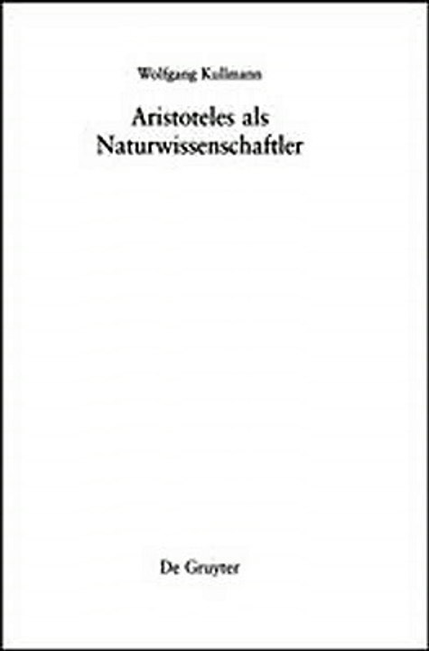Download Aristoteles als Naturwissenschaftler Ebook {EPUB} {PDF} FB2