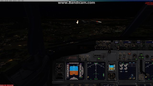 LGAV airport night visual landing fsx