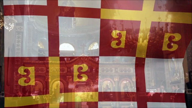 Imperium Romanum, Βασιλεία Ῥωμαίων, Byzantine Imperial Palaiologos flag & Greek Orthodox chants