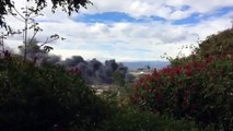 Bomberos atienden incendio en fábrica ubicada en Brasil de Mora