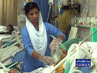 Samra Hannan with Muhammad Javed at Services Hospital Lahore