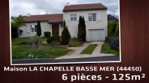 A vendre - Maison/villa - LA CHAPELLE BASSE MER (44450) - 6 pièces - 125m²