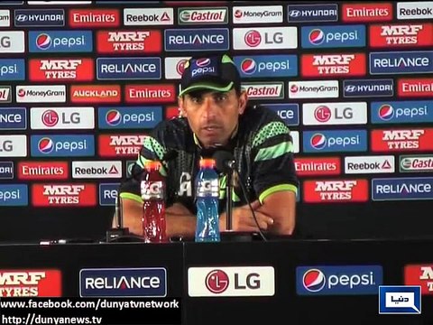 Dunya News-World Cup 2015- Misbah-ul-Haq Backs Bowlers to Slam Brakes on South A