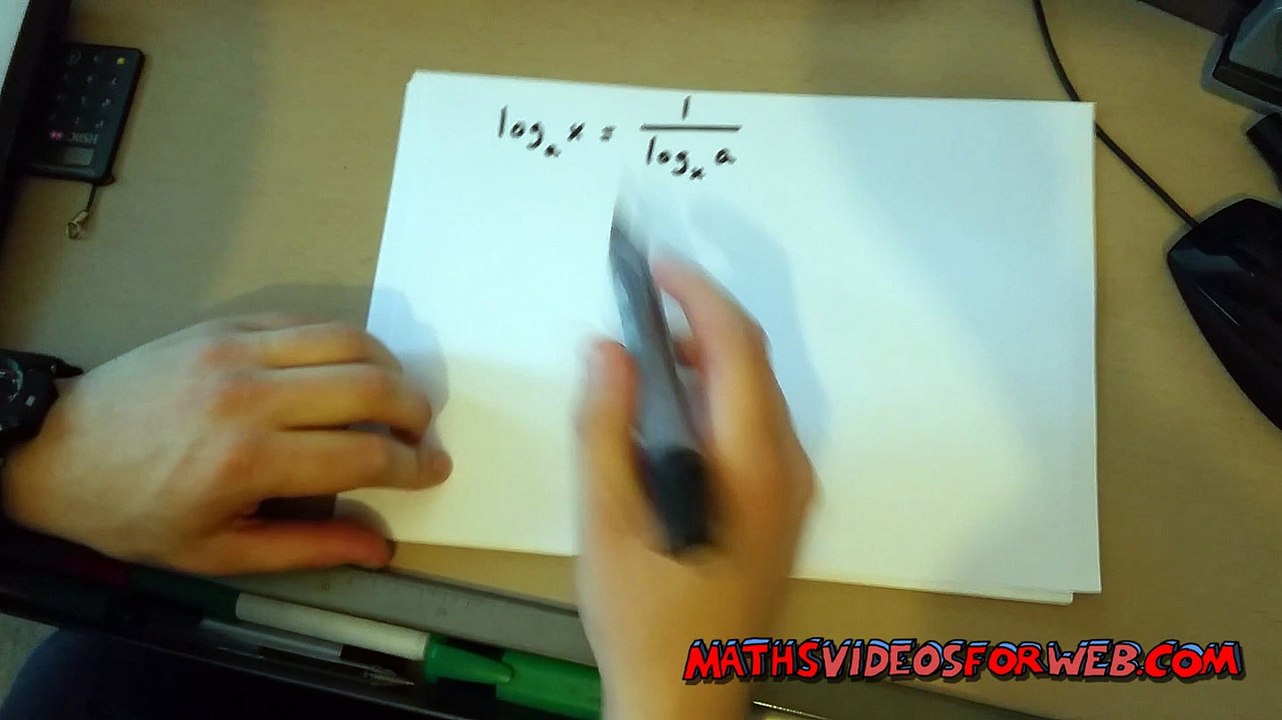 Prove that log_a_(x) = 1 / {log_x_(a)}