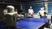Robot plays table tennis (vs Robot, vs Human)