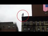 Suicida sobrevive luego de saltar desde el sexto piso de un edificio en Manhattan, Nueva York