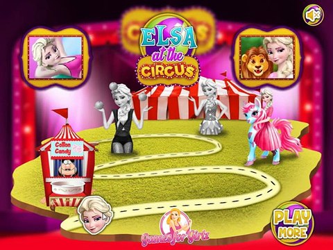Elsa at circus - Frozen Princess Elsa juggling in circus - kids game