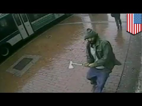 Policías de Nueva York son forzados a usar fuerza letal contra hombre que los ataco con un hacha