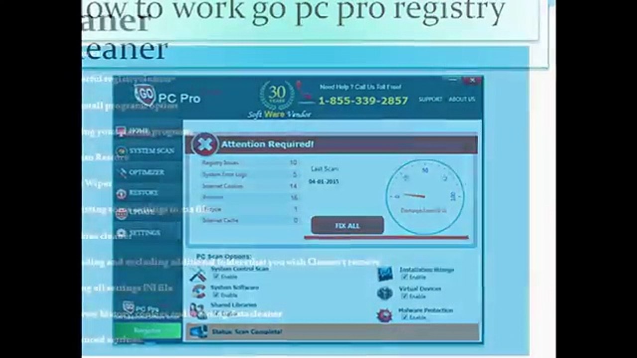 How to work go pc pro registry cleaner