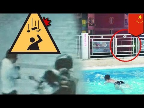 Hombre chino muere cuando un panel de vidrio en un edificio en construcción le cayo encima