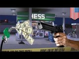 Ladrones disparan a empleado de gasolinera y se quedan a atender a los clientes