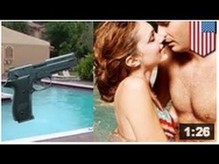 Un flic tue un type parce qu'il bécotait dans sa piscine