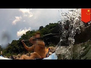 VIDEO: Snorkeler, nakaaway ang isang kayaker sa HK marine park!