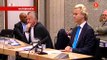 Geert Wilders is boos en zegt even waarom hij zwijgt