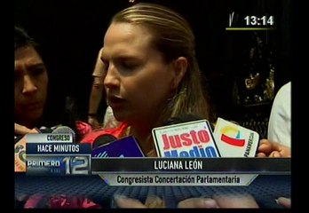 Luciana León: Apra no conocía de actividades de Gerald Oropeza