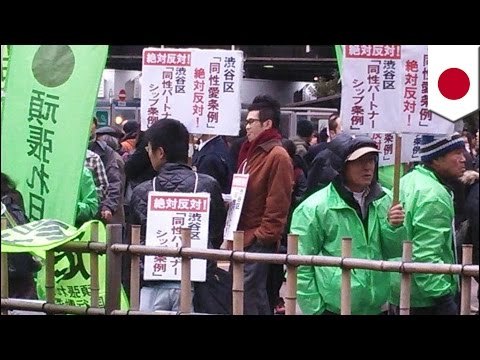 Anti-Gay Marriage Parade: Protesters in Japan march against legalizing gay marriage