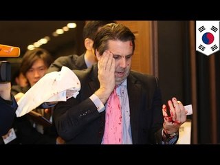 US ambassador Mark Lippert attacked in Seoul by crazy razor-wielding unificationist
