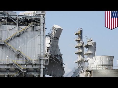 Massive explosion at ExxonMobil oil refinery injures four and causes gas leak