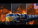West Virginia CSX oil tanker train derailment causes massive fires and explosions