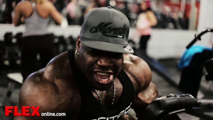 Maxx Charles Trains Shoulders - 9 Weeks Out 2015 NY Pro