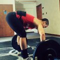 Geralee Vega US Olympic weight lifter training