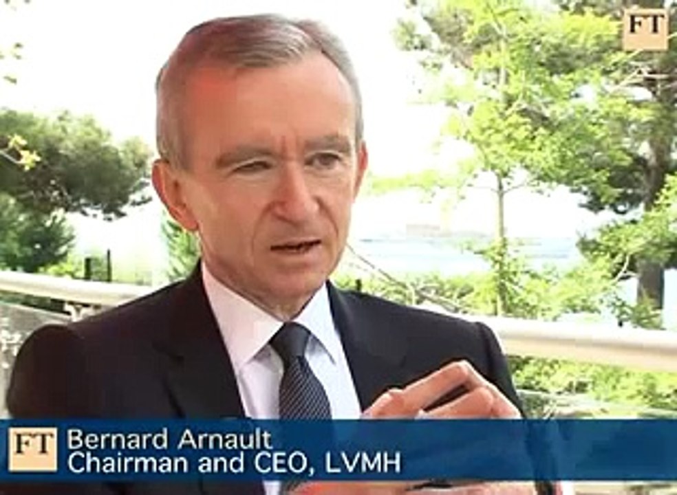 Bernard Arnault CEO LVMH talks about luxury via the internet at the FT Luxury Summit 09