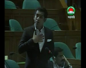 Barrister Andaleeve Rahman in Bangladesh Parliament