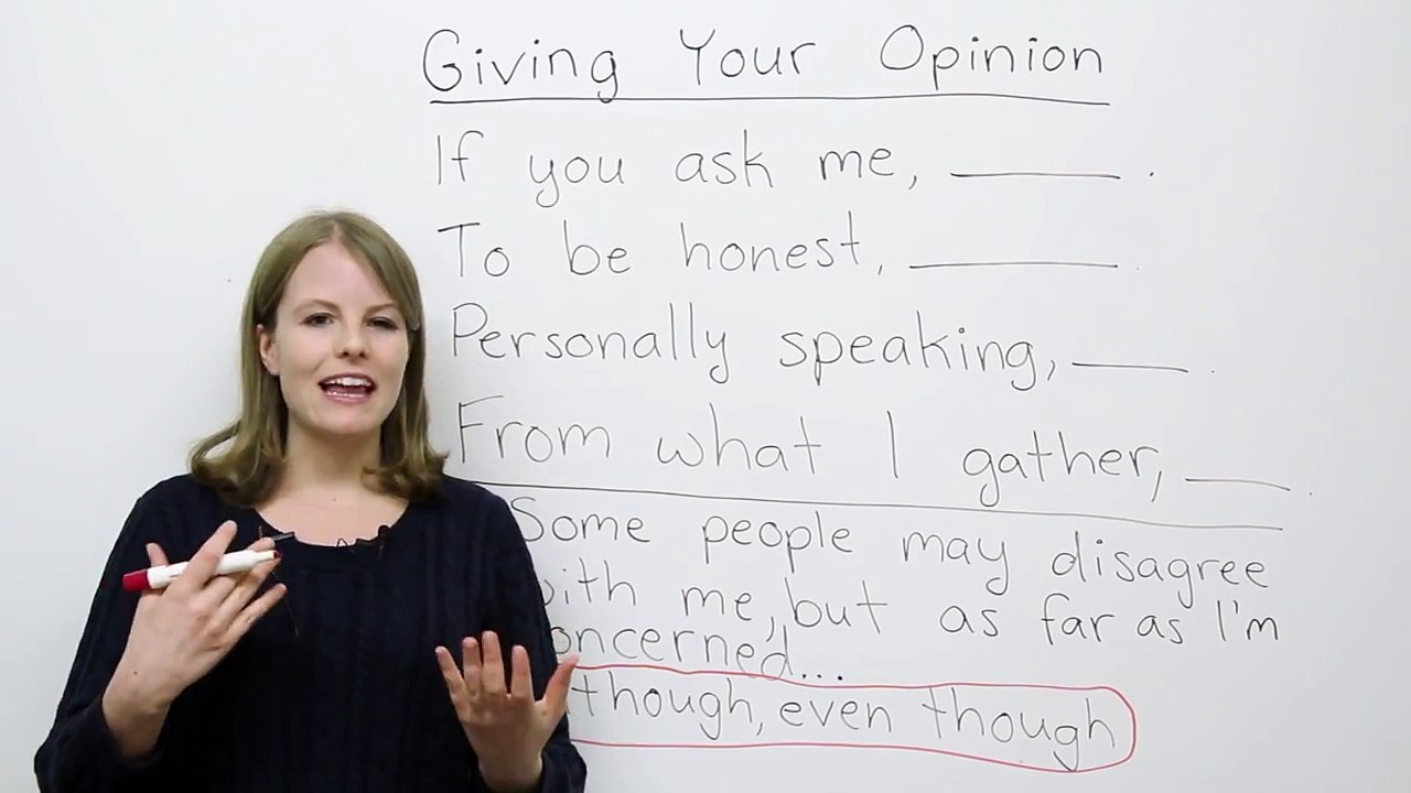 IELTS & TOEFL - How to give your opinion