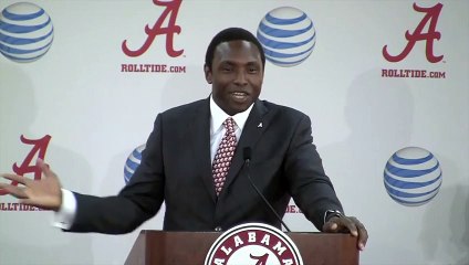Avery Johnson is introduced as the Alabama basketball coach and his first Roll Tide