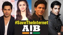 Shahrukh Khan,Varun Dhawan, Alia Bhatt Support AIB | #SaveTheInternet | #NetNeutralityIndia
