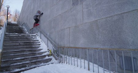 Street Snowboard à Montreal avec Seb toot : énorme!